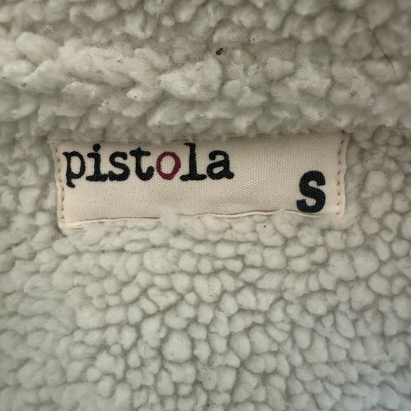 Pistola Madison Fleece Sherpa Lined Denim Trucker Jean Jacket, Light Blue,Size S - Picture 11 of 12